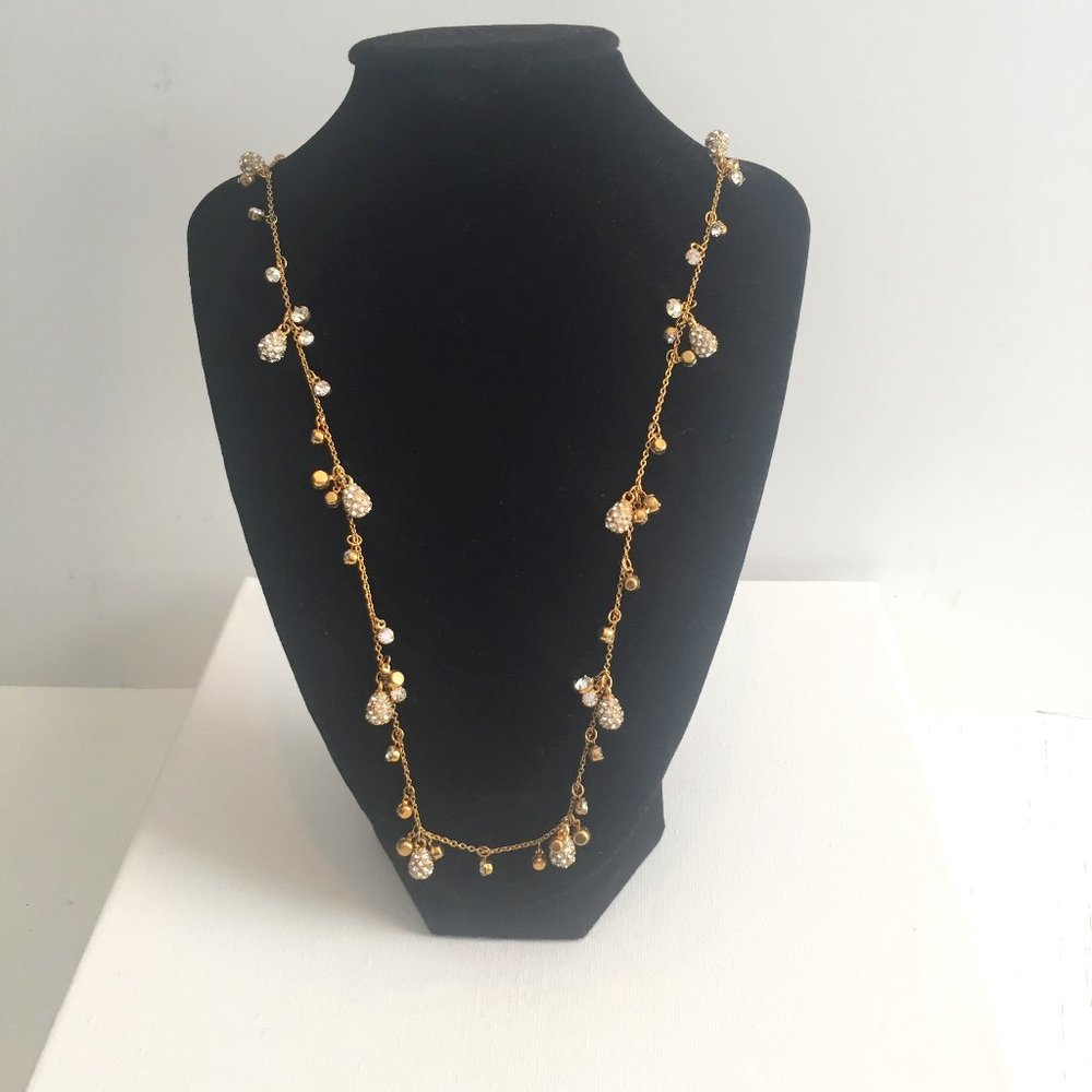 Ann Taylor Gold & Rhinestone Necklace